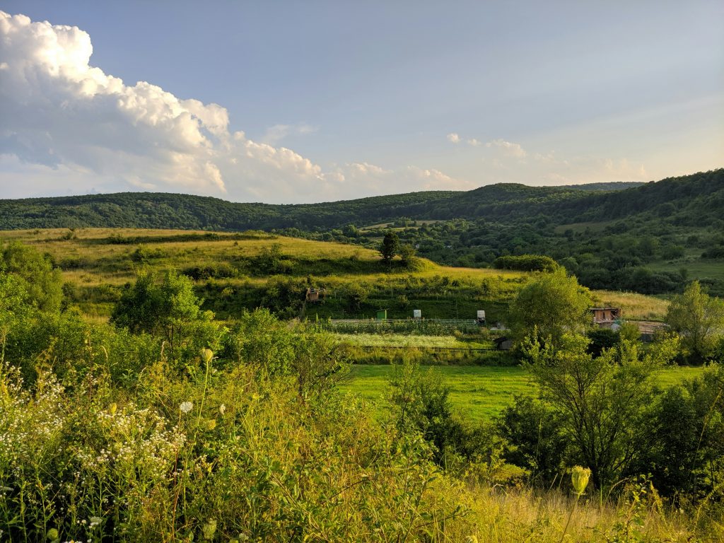 Naturpark Obermain Jura mit Tal, Wiesen, Wald und sanften Höhen als zusammenhängende Kulturlandschaft
